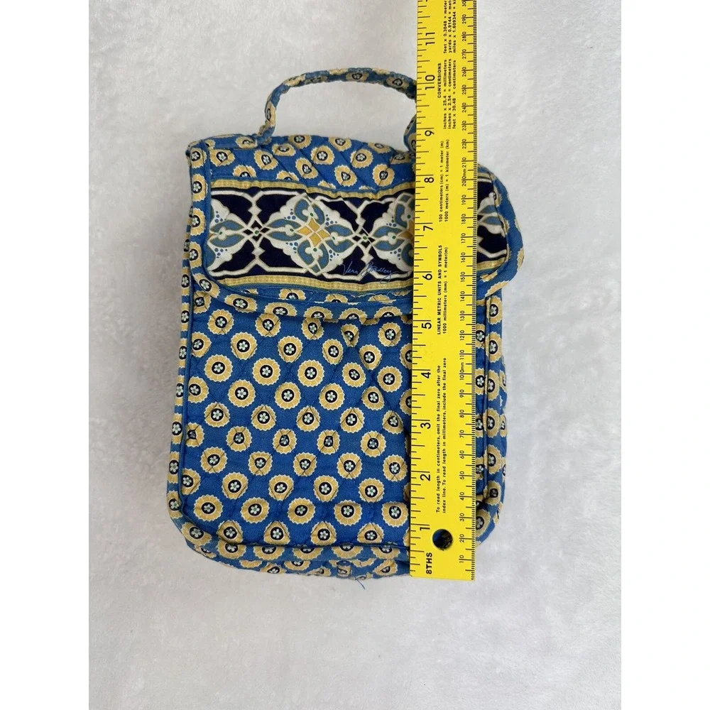 Vera Bradley Out to Lunch Bag Hook Loop Closure‎ Plastic Lined Riviera Blue